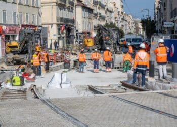 [En images] Le raccordement « crucial » du tramway de Castellane à la Rue de Rome
