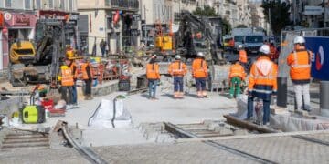 [En images] Le raccordement « crucial » du tramway de Castellane à la Rue de Rome