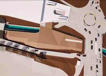 Visuel du futur axe Cap Pinède Gèze avec le ruisseau des Aygalades (crédit : Euroméditerranée)