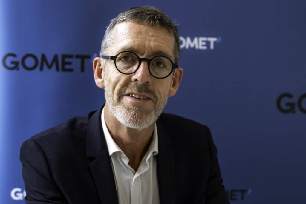 Jules Nyssen lors de 1er forum Nos énergies en question(s) organisé le 2 octobre 2024 à Centrale Méditerranée à Marseille (Crédit JYD/Gomet')