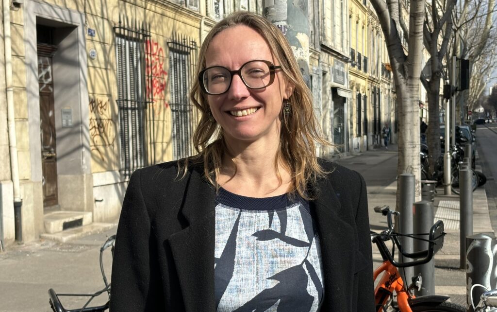 Pascaline Lécorché, leader de Place Publique dans les Bouches-du-Rhône et secrétaire générale du mouvement au national (Crédit Gomet')