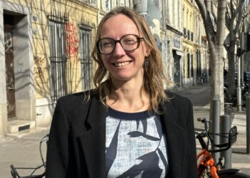 Pascaline Lécorché, leader de Place Publique dans les Bouches-du-Rhône et secrétaire générale du mouvement au national (Crédit Gomet')