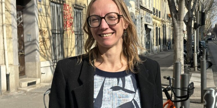 Pascaline Lécorché, leader de Place Publique dans les Bouches-du-Rhône et secrétaire générale du mouvement au national (Crédit Gomet')