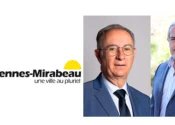 Michel Amiel et son Premier adjoint, Jean-Marc Leonetti