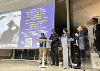 Stéphane Salord et es participants à la soirée à The Camp (Crédit Linkedin CPME 13)