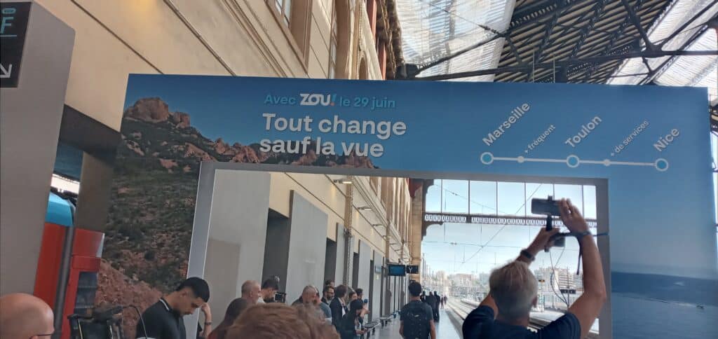 L'arrivée de la nouvelle ligne Zou (Crédit: Gomet)