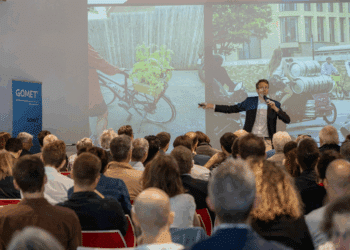 Stein Van Oosteren lors des 4e rencontres du vélo et des mobilités douces le 23 mai à Marseille (Crédit JYD/Gomet')