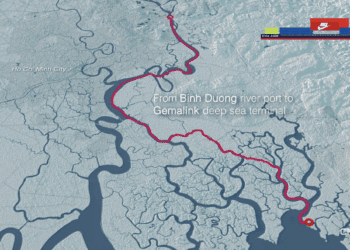 Carte Vietnam barge électrique