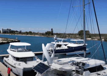 Port-St-Louis : des mâts d’éclairage autonomes grâce au vent et au soleil