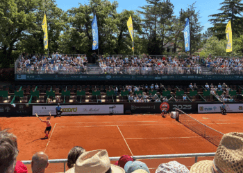 Le court central de l'Open d'Aix Provence
