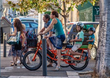 Rentrée des classes à vélo (archives Gomet'/JYD)