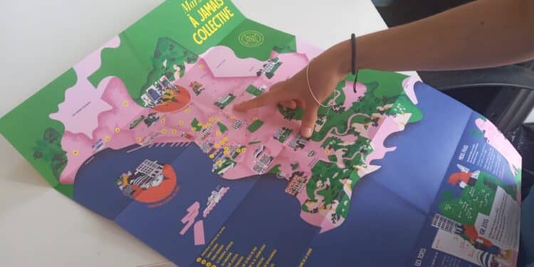 Carte "Marseille à jamais collective" créée par Marseille Solutions (crédit Gomet)