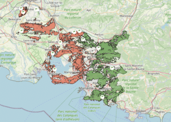 Carte d'accès massif forestier
