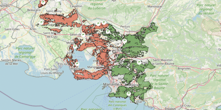 Carte d'accès massif forestier