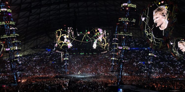 Ed Sheeran à l'Orange Vélodrome (Crédit Gomet')