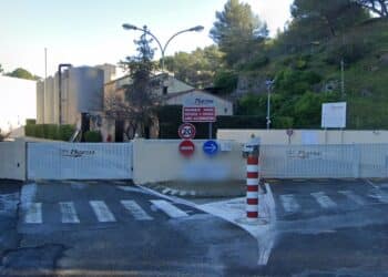 L'entrée du site de Spi Pharma à Septèmes-les-Vallons