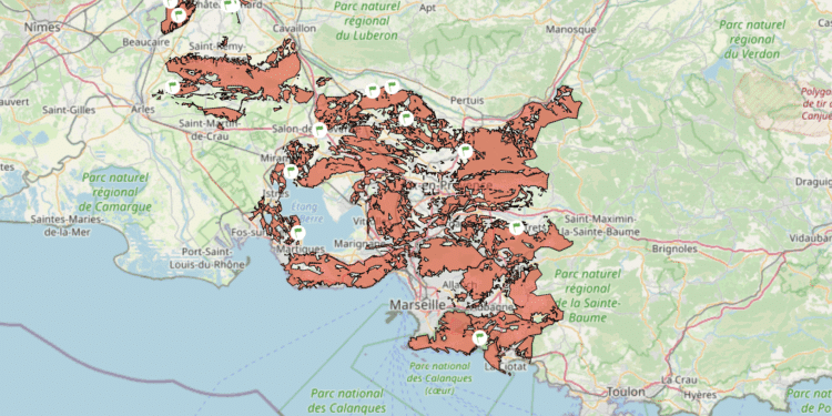 risques incendies fire riss carte massif forestier 28 juillet
