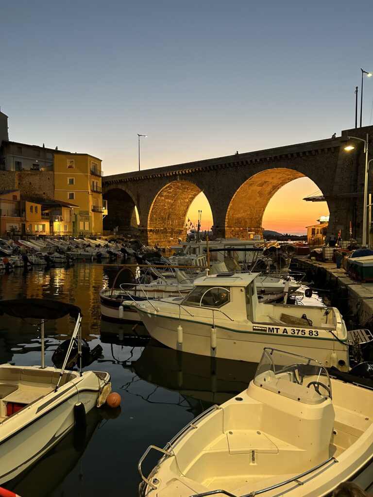Vue du vallon des auffes depuis la pizzeria chez Jeannot