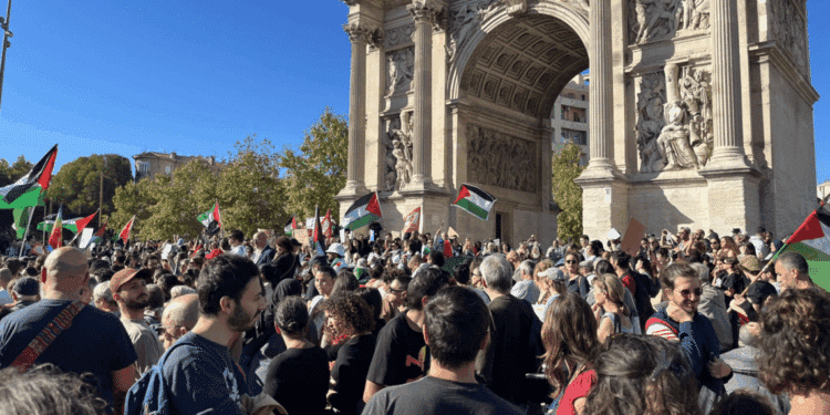Manifestation pour un cessez-le-feu à Gaza le 28 octobre 2023 Crédit @Hendrik Davi