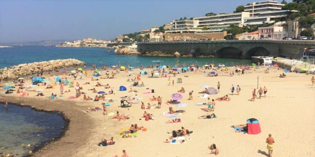 Eau de bonne qualité à la plage du Prophète à Marseille