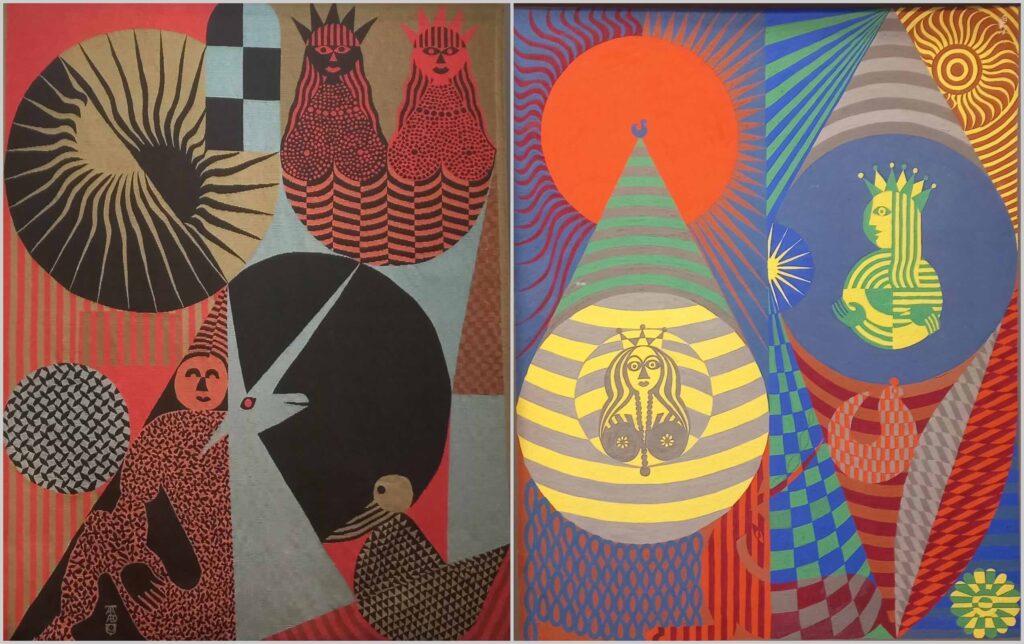 Lo-La et Mirages (1952) - Tapisseries en Laine d’Aubusson Claire Vasarely / Ed. Atelier Tabard ©DV