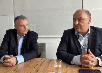 Eric Berton, président d'Aix-Marseille Université et Lamri Adoui , président de France Universités (Crédit Gomet')