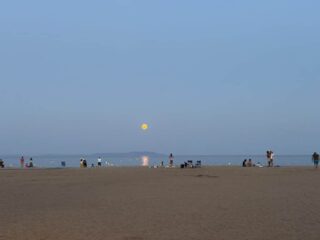 Plage d'Hyères au couchant