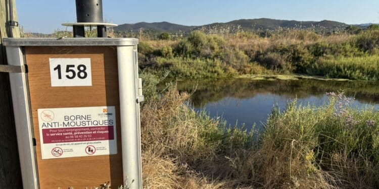 Borne anti-moustiques Qista sur la commune d'Hyènes dans le Var (Crédit Gomet')