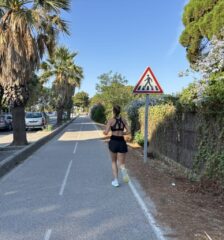 Footing dans le quartier du port d'Hyères