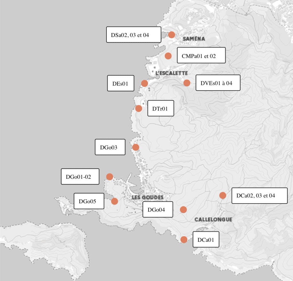 sites scories pollution littoral sud Marseille