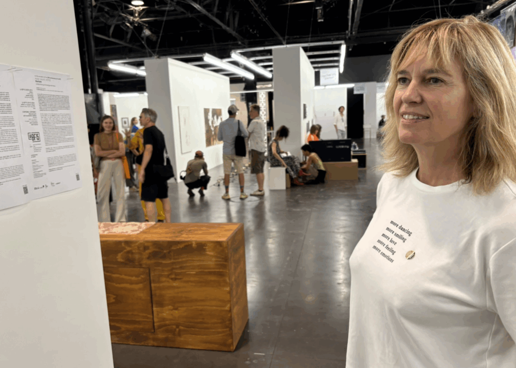 Alexandra Deman de passage à Art-o-Rama à Marseille