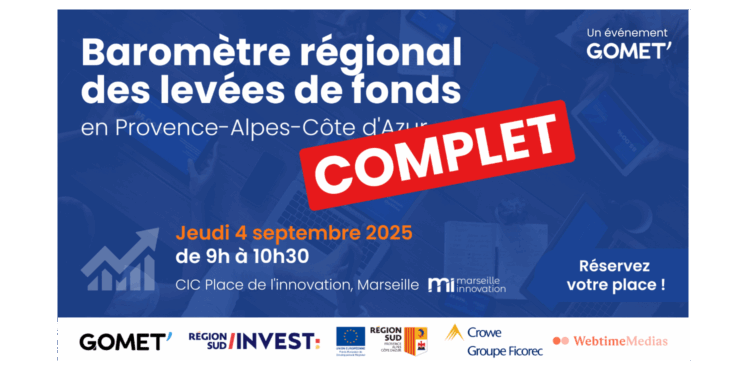 Baromètre régional des levées de fonds au 1er semestre : c’est complet !