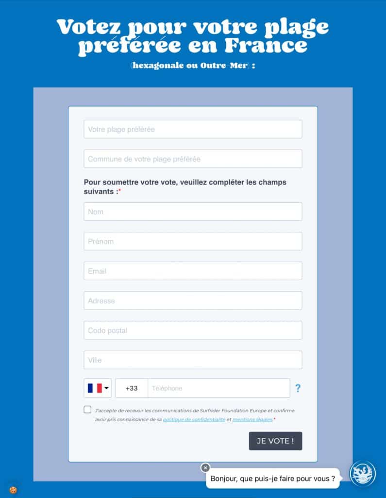 La plateforme de Surfrider