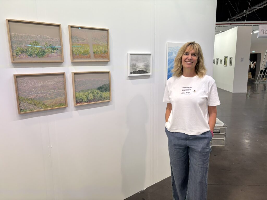 Alexandra Deman de passage à Art-o-Rama fin août à Marseille (Crédit Gomet')