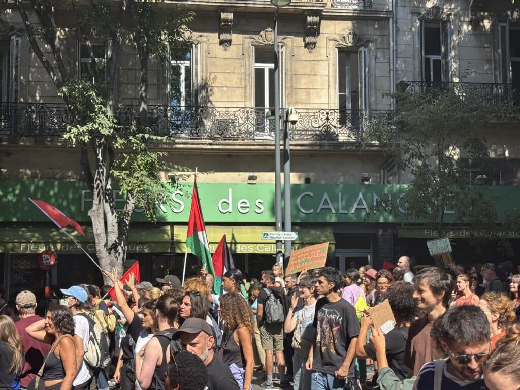 Bloquons tout : manifestation du 10 septembre à Marseille (Crédit Gomet')