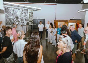 La visite du Cercle des Mécènes d'Art-o-rama (Crédit Tom Chauvin)