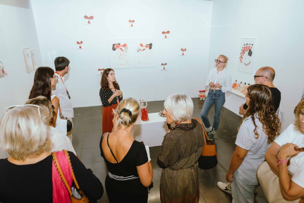 La visite du Cercle des Mécènes d'Art-o-rama (Crédit Tom Chauvin)