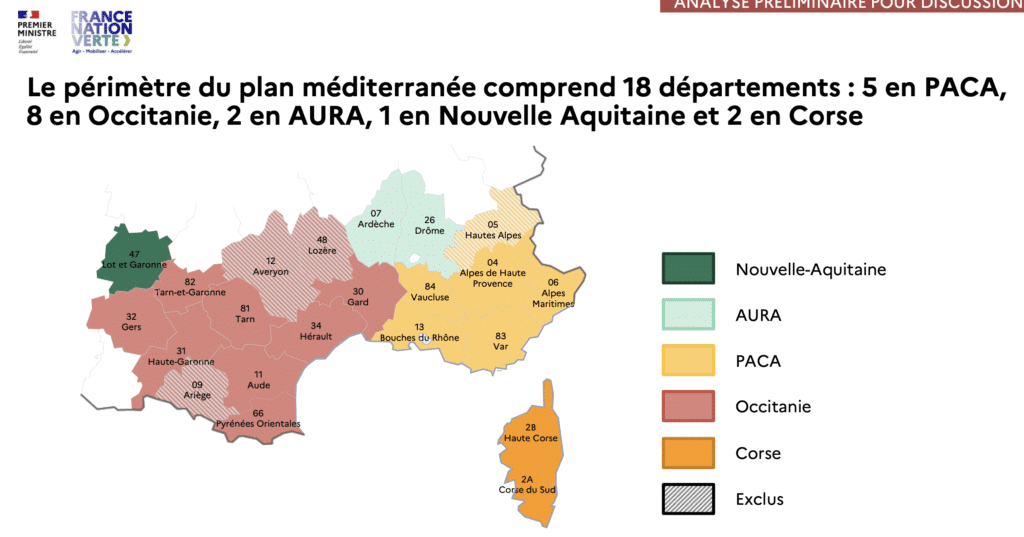 Le périmètre du Plan agriculture Méditerranée