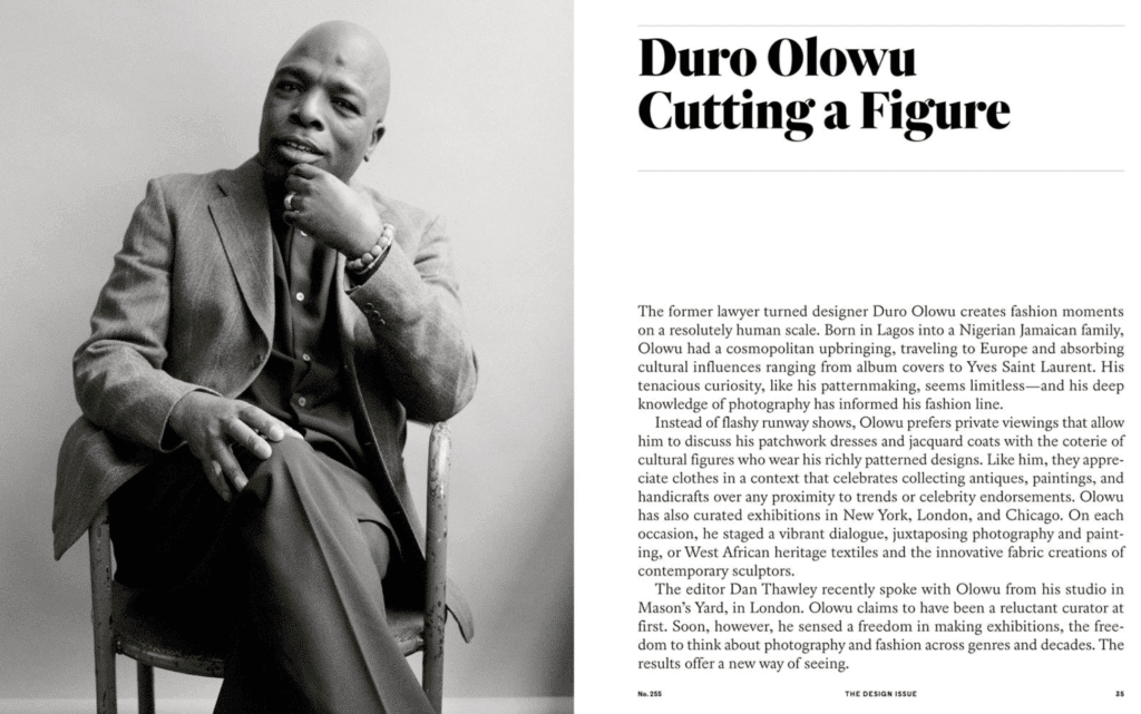 Duro Olowu, décorateur du nouveau Nord Pius d'Arles