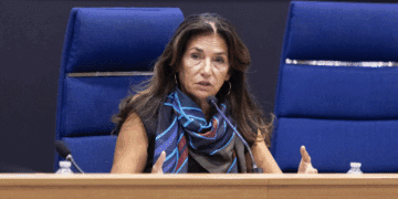 Christine Cabau Woehrel lors du Forum d'Aix-Marseille le 2 octobre 2025 au Pharo (Crédit © Julie Lagier / Provence Promotion)