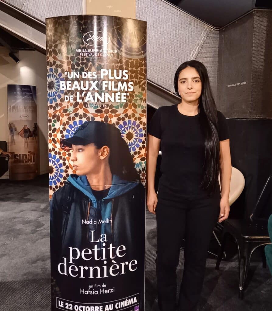 Hafsia Herzi au cinéma Les Variétés (crédit photo Adrienne Bagdadlian)