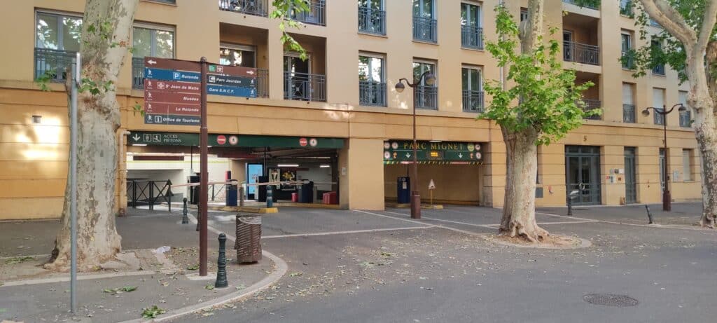 8 parkings aixois ont été récupéré par la Métropole, dont le parking Mignet