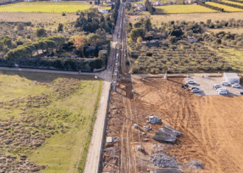 Les travaux engagés par NGE sur le canal de la Haute-Crau (Crédit NGE @cyrilcortez)