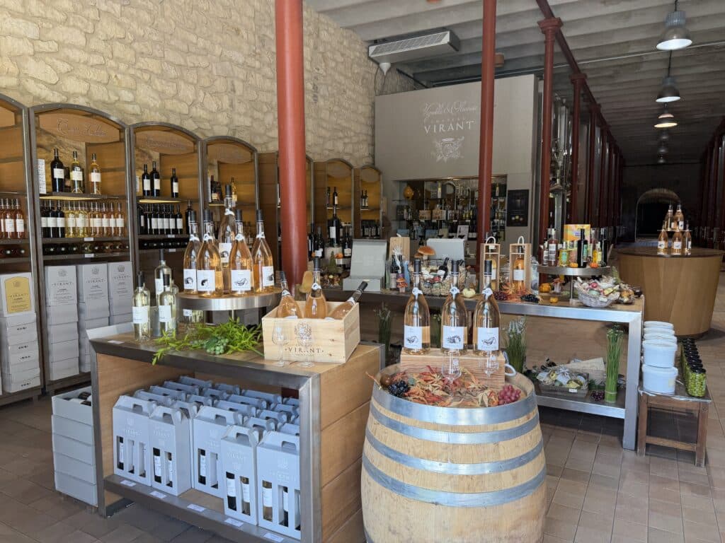 La boutique du domaine Château Virant