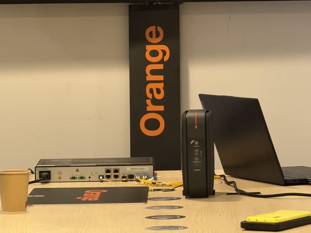 Boîtier fibre Orange