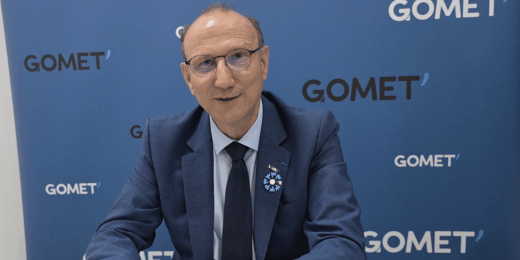 Pascal Kuhn sur le plateau média de Gomet' le 12 novembre 2025 à Centrale Méditerranée (Crédit Gomet':JYD)