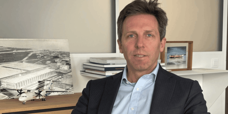 Julien Coffinier, président de l'Aéroport Marseille Provence (Crédit Gomet')