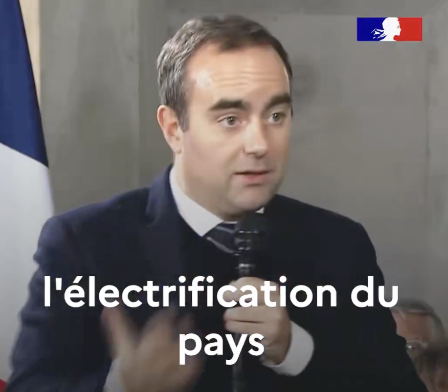 Sébastien Lecornu lors de la présentation des grandes lignes de la PPE 3