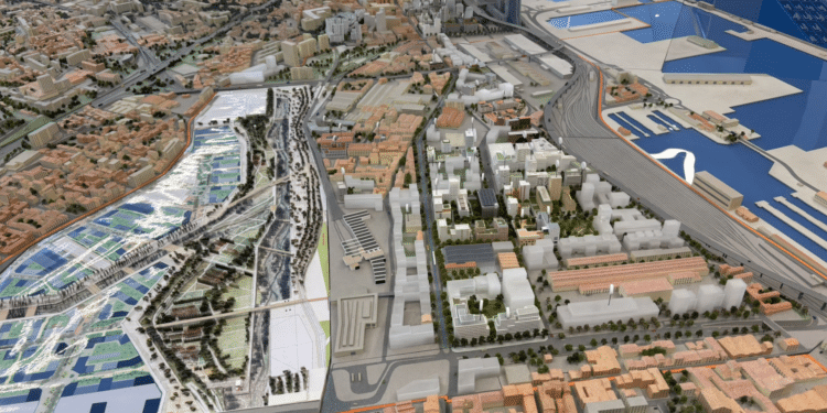 Euroméditerranée la maquette