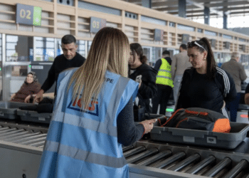 contrôle des bagages à AMP